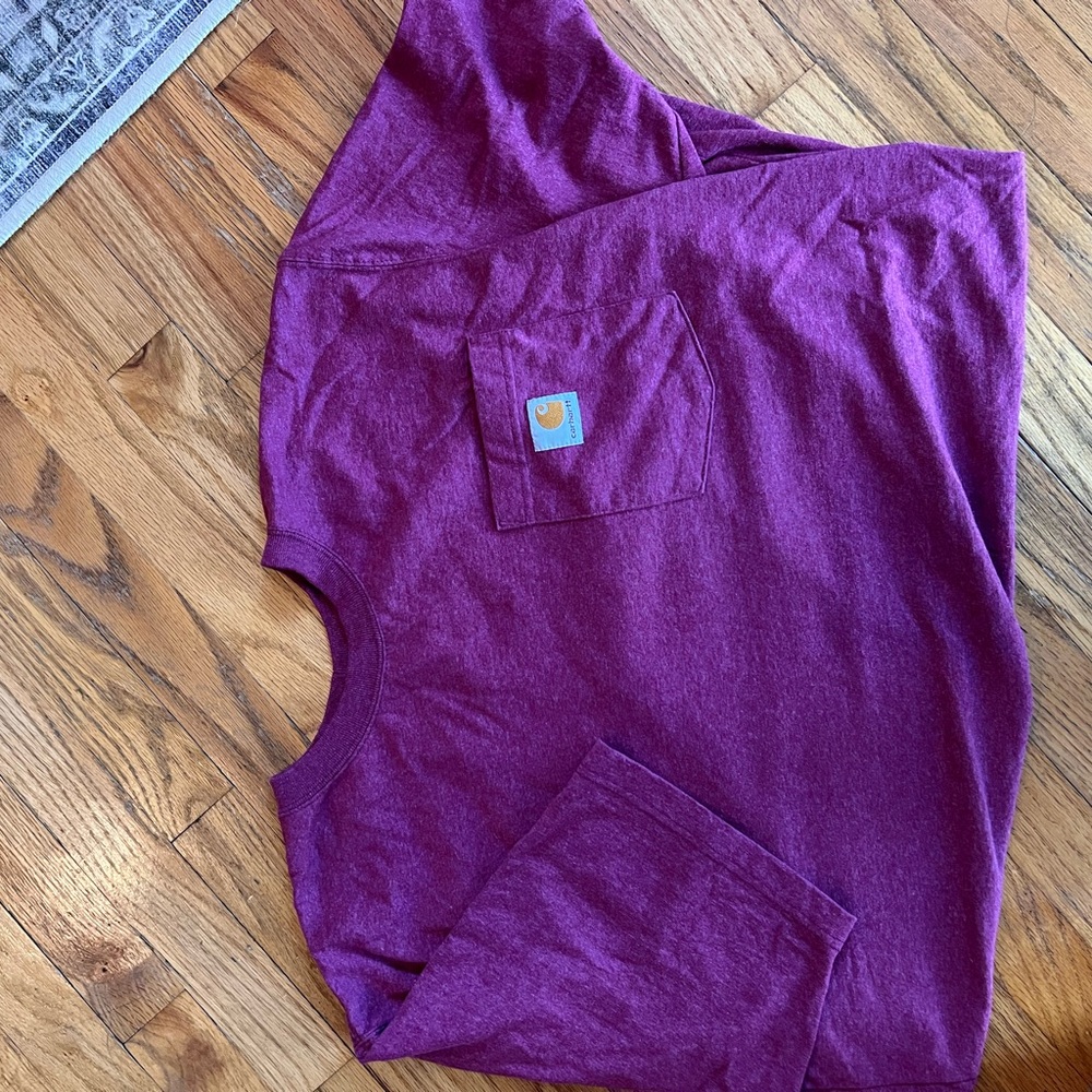 Carhartt Maroon Pocket Tee